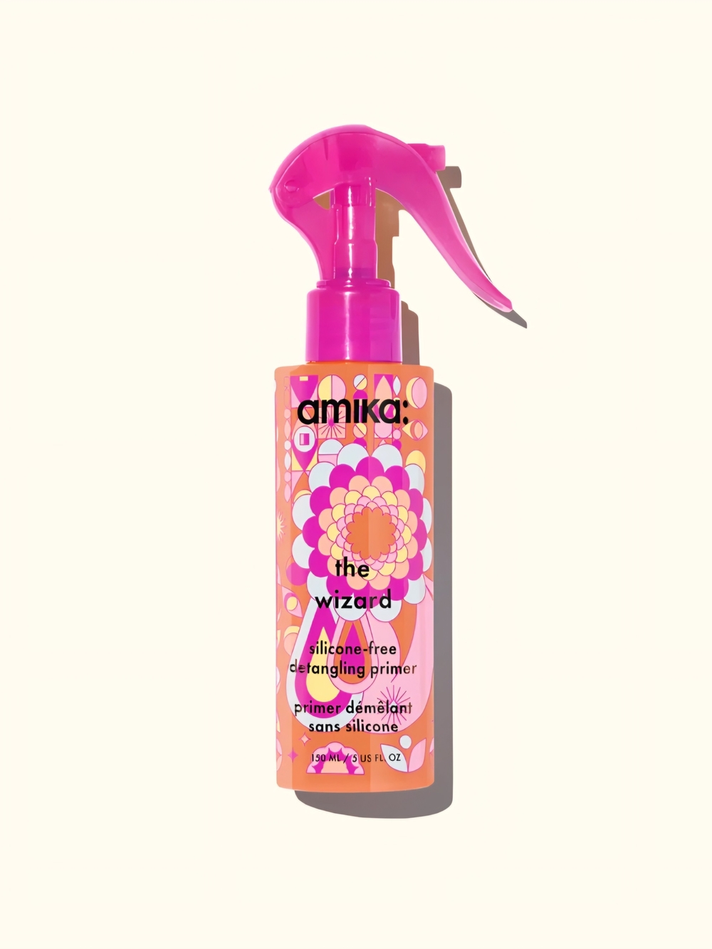 Amika The Wizard Silicone-Free Detangling Primer - Pink & Orange